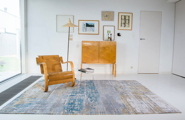 Atlantic Beach Large Blue - Love Is A Rug