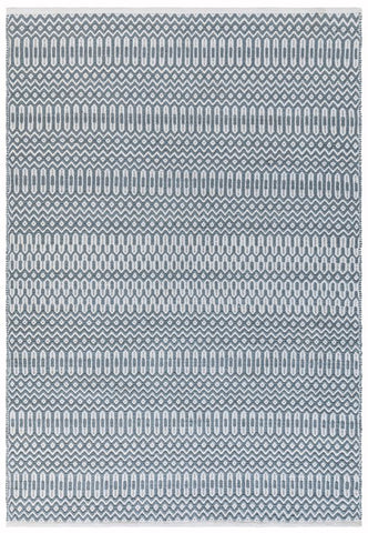 Duck egg geometric patterned outdoor rug also known as Halsey by Asiatic