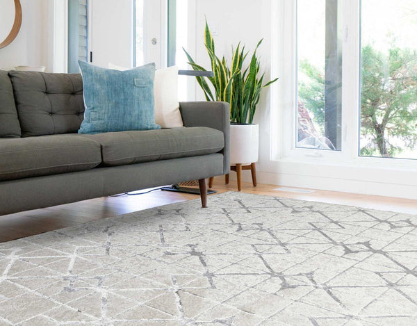 Metallica Lattice Silver 240cm x 340cm