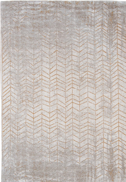 Inspired by Jacobs Ladder this Large flatweave rug with Ochre detail from the Mad Men collection by Louis De Poortere