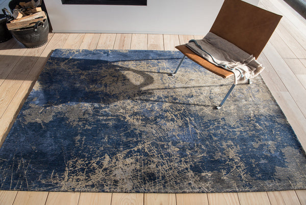 New York Cracked Blue Large - Love Is A Rug