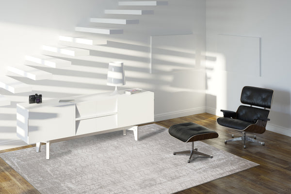 Inspired by Jacobs Ladder this flatweave rug in Cream from the Mad Men collection by Louis De Poortere