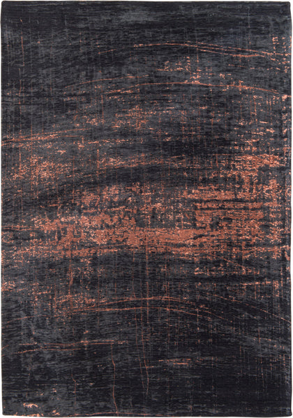Inspired by the Action Painting in the 60's this Large flatweave rug with Copper detail from the Mad Men collection by Louis De Poortere