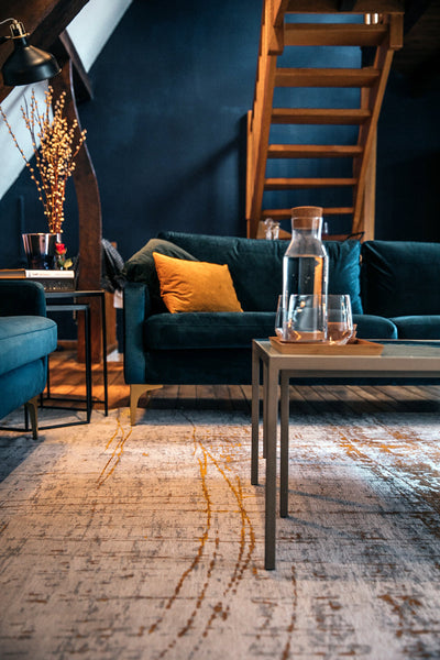 New York Rift Gold Large - Love Is A Rug