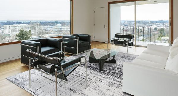 New York Rift Whitewash Large - Love Is A Rug