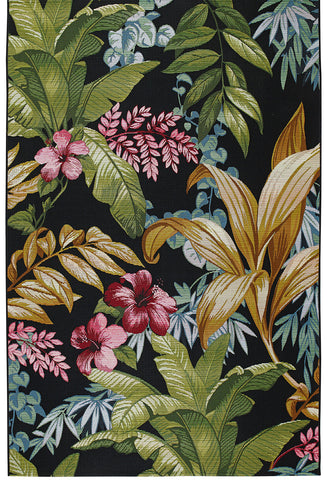 Wild Tropical design Rug for indoor or outdoor use also known as Tropicana by Oriental Weavers.